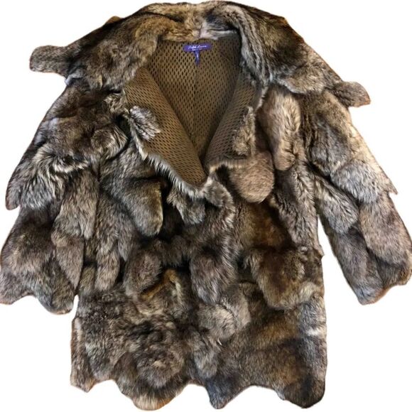 Ralph Lauren Collection * Made in Italy Lamb Shearling Piecework Coat - Picture 9 of 16